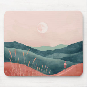 Tapis De Souris Paysage Abstrait de Boho (7)