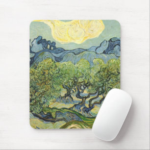Tapis De Souris Paysage avec Olive Vincent Willem van Gogh