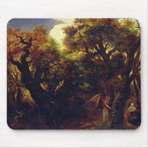 Tapis De Souris Paysage boisé avec Hagar et l'ange