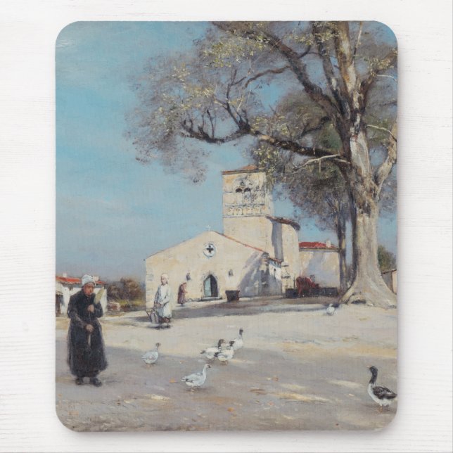 Tapis De Souris Paysage breton Architecture de village (Devant)