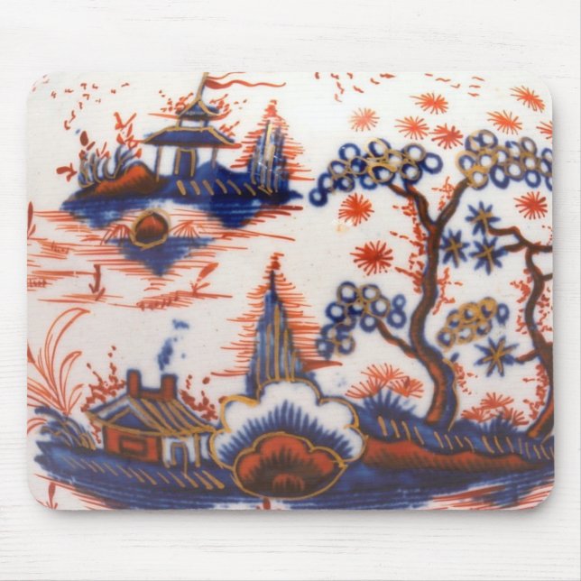 Tapis De Souris Paysage chinois de Liverpool, circa 1775 (Devant)