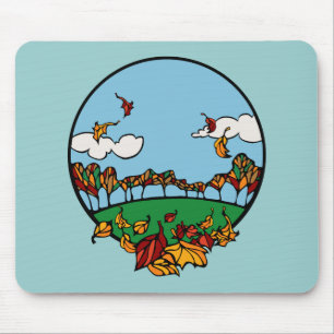 Tapis De Souris Paysage d'automne