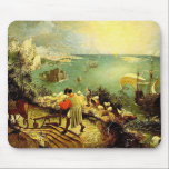 Tapis De Souris Paysage de Bruegel avec la chute d'Icarus - 1558<br><div class="desc">Pieter Bruegel's Classic Renaissance Painting of the Icarus Myth, oeuvre d'art de la Renaissance du Nord qui est passée dans le domaine public et fait de merveilleux cadeaux et d'autres produits. Toutes les oeuvres d'art, d'art Vintage, de chefs-d'oeuvre classiques et d'autres oeuvres d'art antique de la Galerie des chefs-d'oeuvre ont...</div>