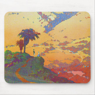 Tapis De Souris Paysage de la Californie vintage Mousepad