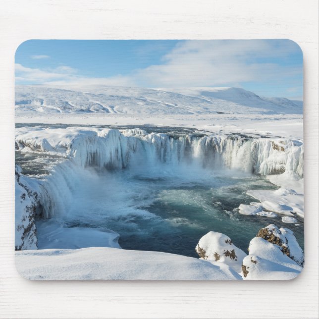Tapis De Souris Paysage de la cascade de Godafoss (Devant)