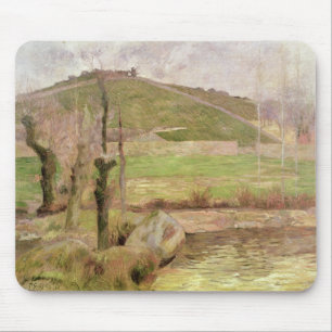 Tapis De Souris Paysage de Paul Gauguin   près de Pont-Aven, 1888