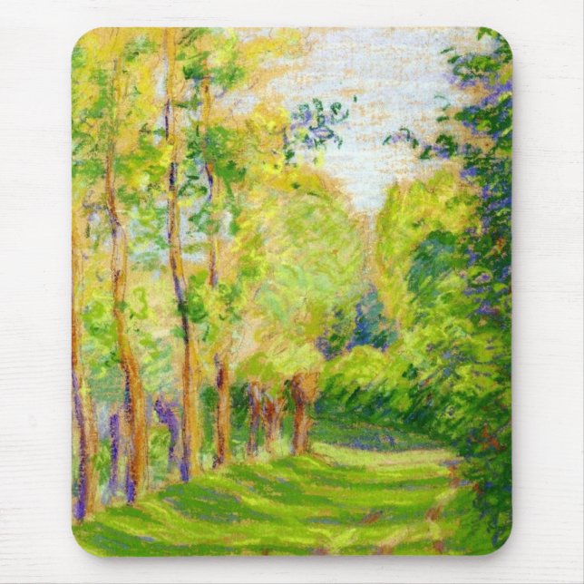 Tapis De Souris "Paysage de Pissarro à Saint Charles" - Mousepad (Devant)