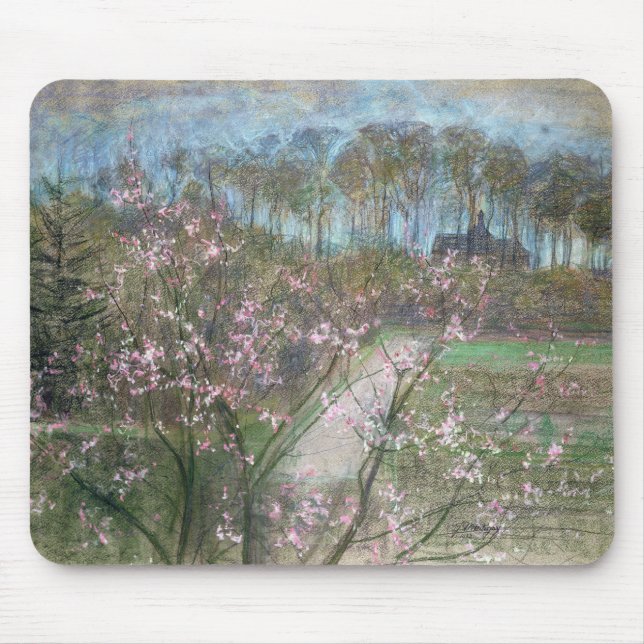 Tapis De Souris Paysage de ressort (Devant)