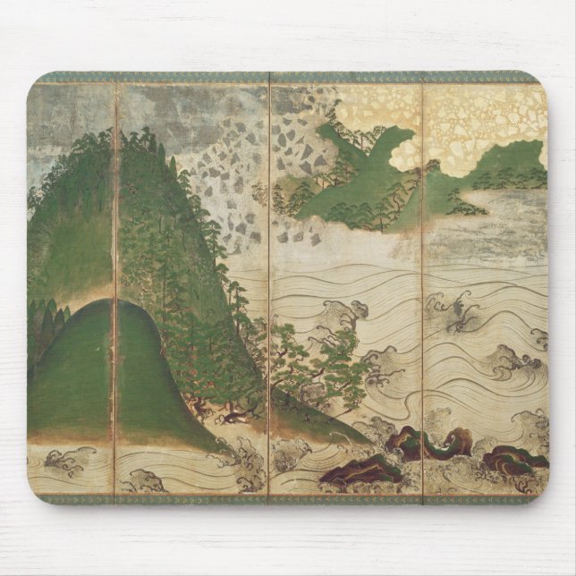 Tapis De Souris Paysage de ressort avec Sun (Devant)