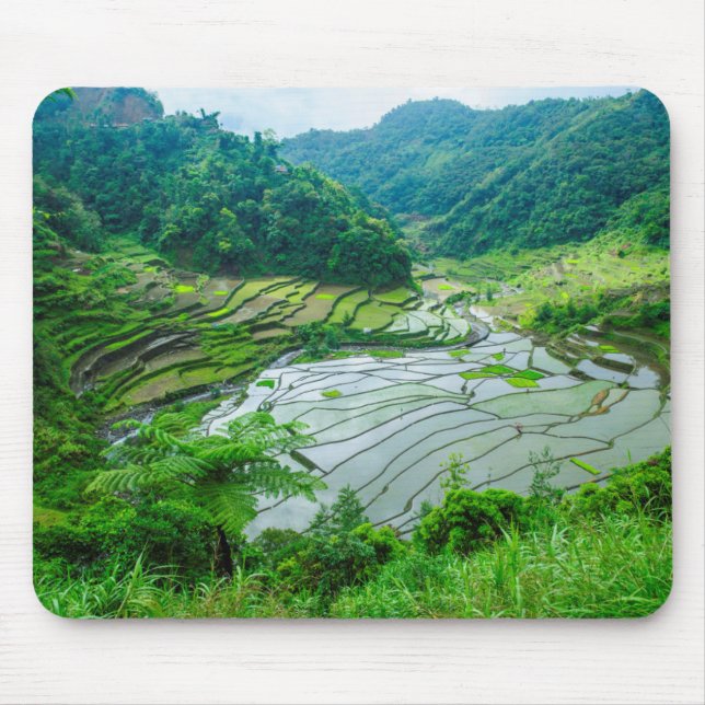 Tapis De Souris Paysage de rizières, Philippines (Devant)