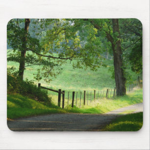 Tapis De Souris Paysage de ruelle de pays "de chemin tranquille" -