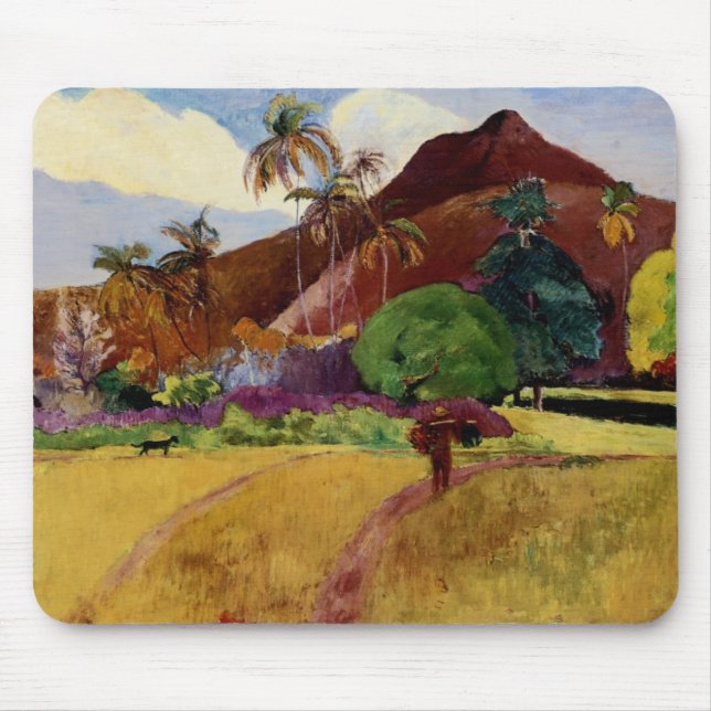 Tapis De Souris Paysage de Tahitian par Paul Gaugin (Devant)