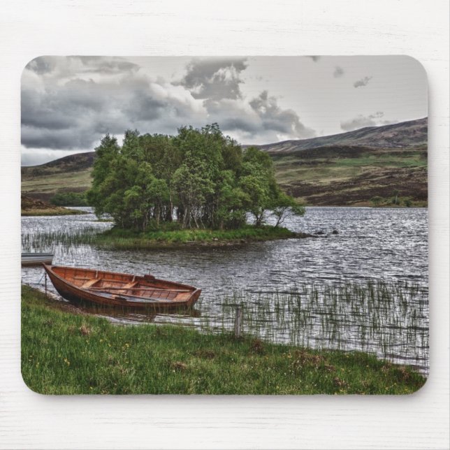 Tapis De Souris Paysage des bateaux désolés (Devant)
