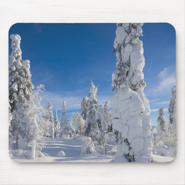 Tapis De Souris Paysage d'hiver dans Lappland (Devant)