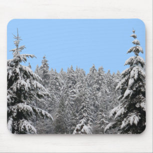 Tapis De Souris Paysage d'hiver Mousepad Cadeaux de la forêt de ne