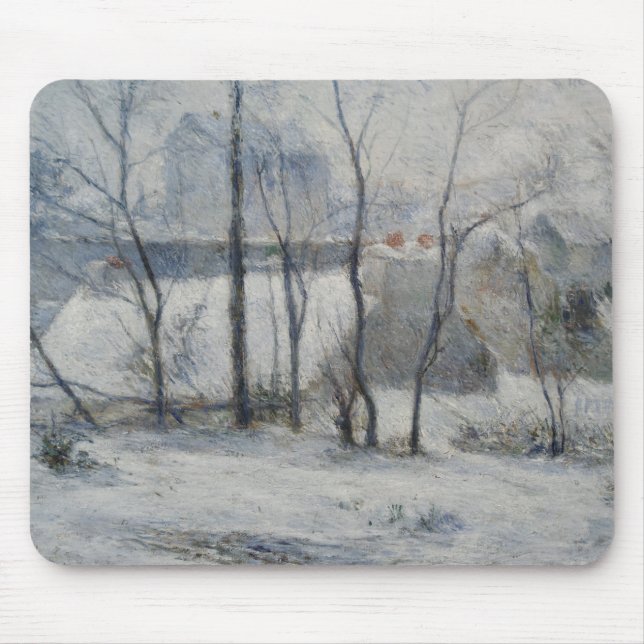 Tapis De Souris Paysage d'hiver (par Paul Gaugin) (Devant)
