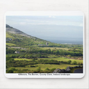Tapis De Souris Paysage d'Irlande rurale, The Burren, Co. Clare