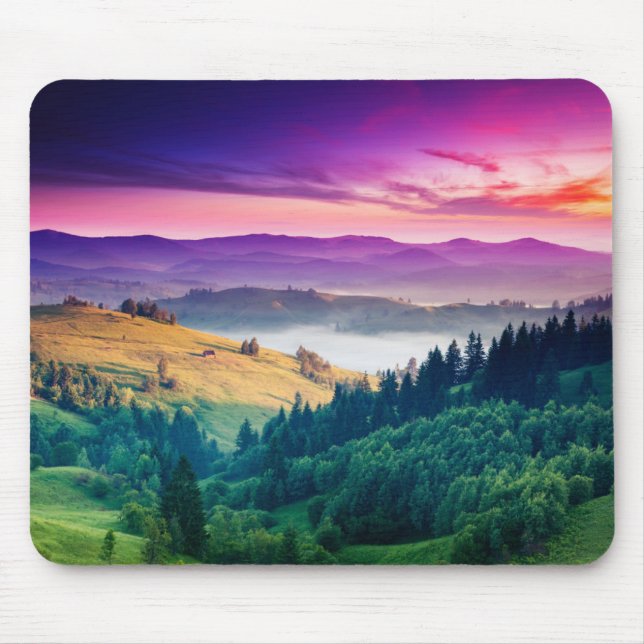 Tapis De Souris Paysage fantastique du matin. Remplacer (Devant)