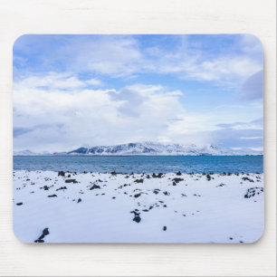 Tapis De Souris Paysage hivernal d'Islande