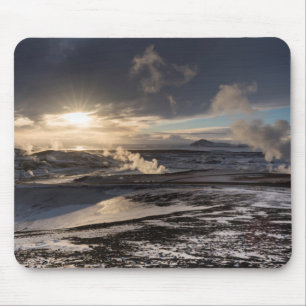 Tapis De Souris Paysage hivernal géothermique