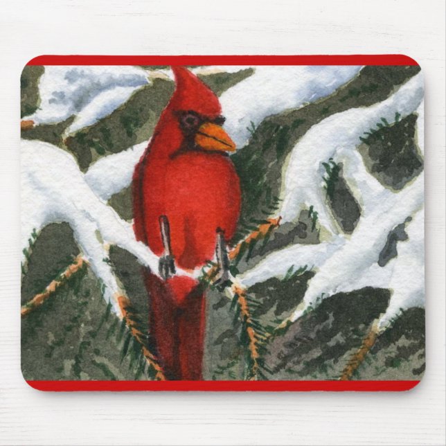 Tapis De Souris Paysage hivernal Mousepad (Devant)