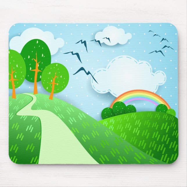 Tapis De Souris Paysage Imaginaire, mousepad (Devant)