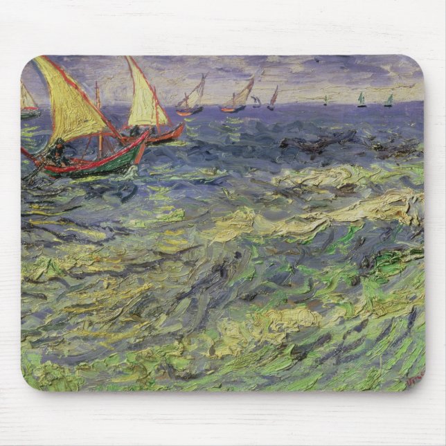 Tapis De Souris Paysage marin de Vincent van Gogh | chez (Devant)
