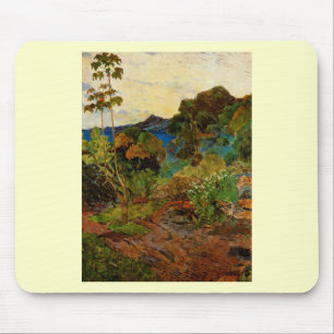 Tapis De Souris Paysage Martinique de Paul Gauguin (1887)