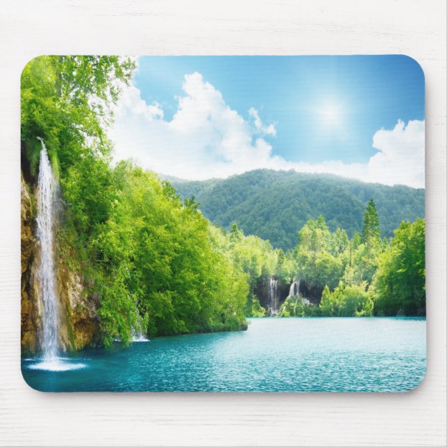 Tapis De Souris Paysage Mousepad de cascade (Devant)