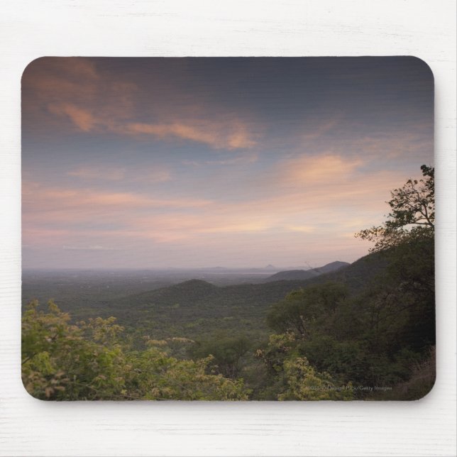 Tapis De Souris Paysage sous un coucher du soleil (Devant)