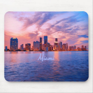 Tapis De Souris Paysage urbain de Miami Beach en Floride