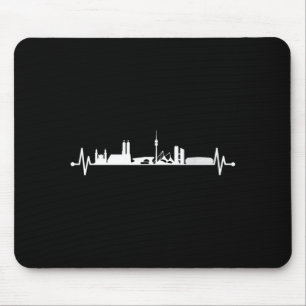 Tapis De Souris Paysage urbain de Munich avec la tour olympique da