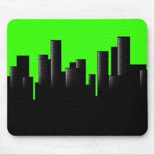 Tapis De Souris paysage urbain vert