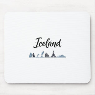 Tapis De Souris Paysages d'Islande Mode de voyage Vacances Vêtemen