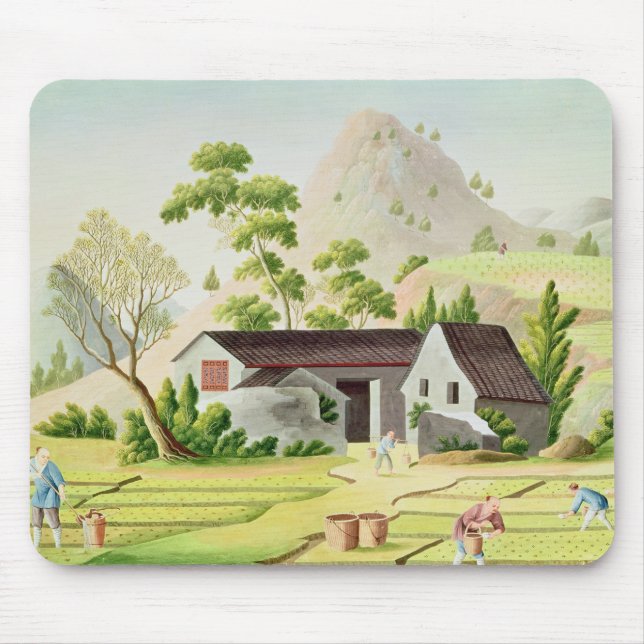 Tapis De Souris Paysans dans les rizières (Devant)
