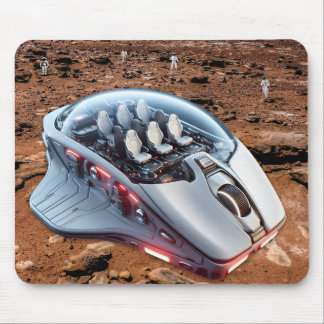 Tapis De Souris PC Souris-Voile : Défilement sur Mars - Mission 01