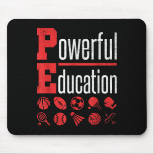 Tapis De Souris Pe Enseignant Gym Éducation Physique Motivation de