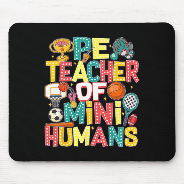 Tapis De Souris Pe Teacher Byck To School Physical Education Gym T (Devant)