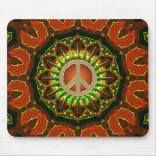 Tapis De Souris Peace Batik Floral Geometry Mousepad