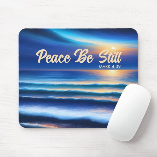 Tapis De Souris Peace Be Still Mouse Pad (Avec souris)