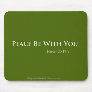 Tapis De Souris Peace Be With You Citations de Pâques