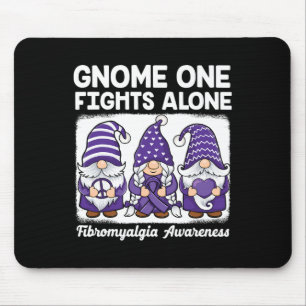 Tapis De Souris Peace Hope Love Gnomes Purple Ribbon Fibromyalgia