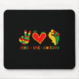 Tapis De Souris Peace Love 1865 Independence Day Black