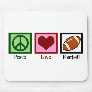 Tapis De Souris Peace Love Football