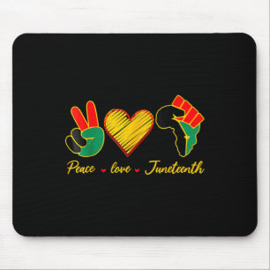 Tapis De Souris Peace Love Junetdix Pride Black Girl Black Queen