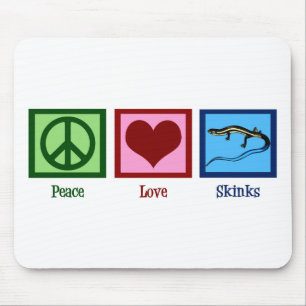 Tapis De Souris Peace Love Skinks