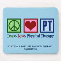 Peace Love Thérapie physique Custom PT Office Blue