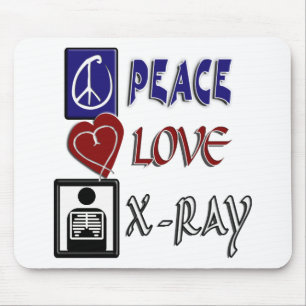 TAPIS DE SOURIS PEACE LOVE XRAY