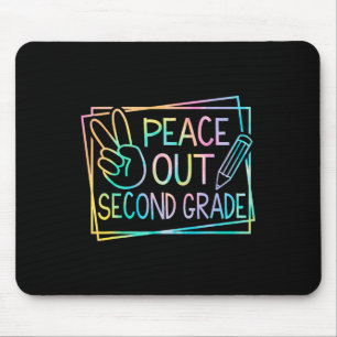 Tapis De Souris Peace Out Deuxième Année Dernière Jour De L'École