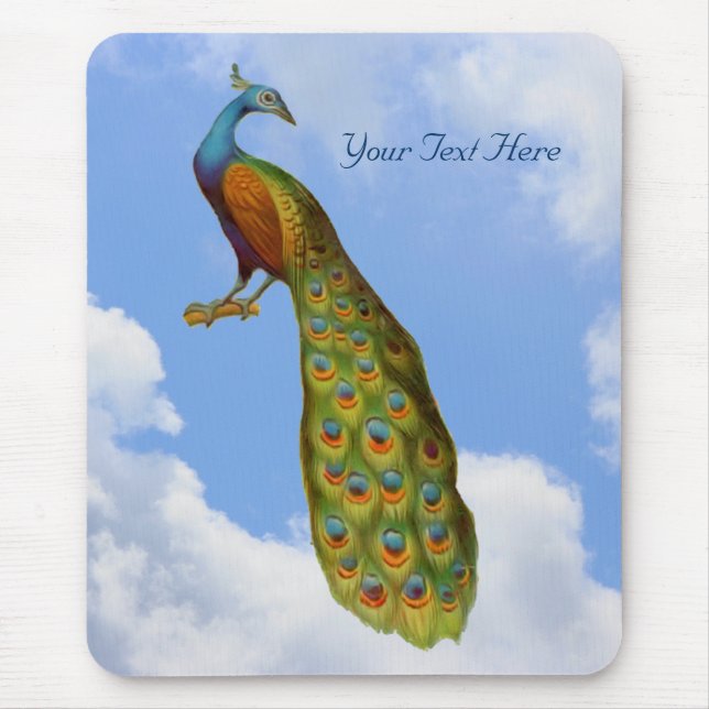 Tapis De Souris Peacock Art Animal Mousepad (Devant)